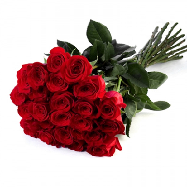 25 red roses bouquet Resim 1