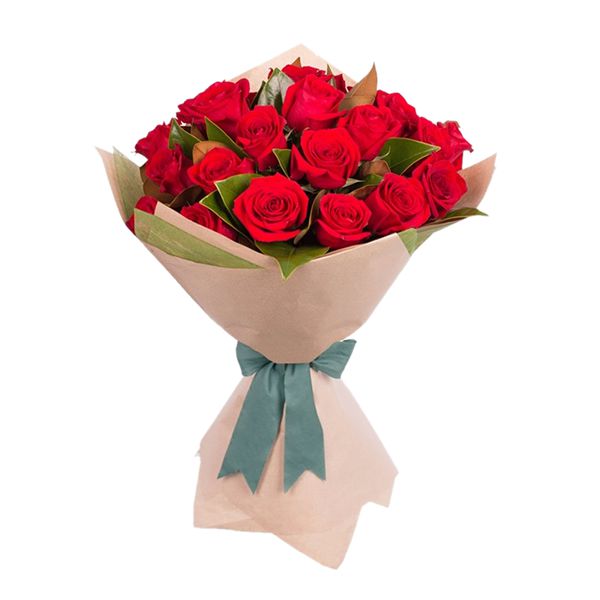 20 Rote Rosen Bouquet Resim 1