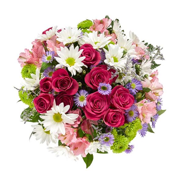 Красочные цветы в вазе Resim 2